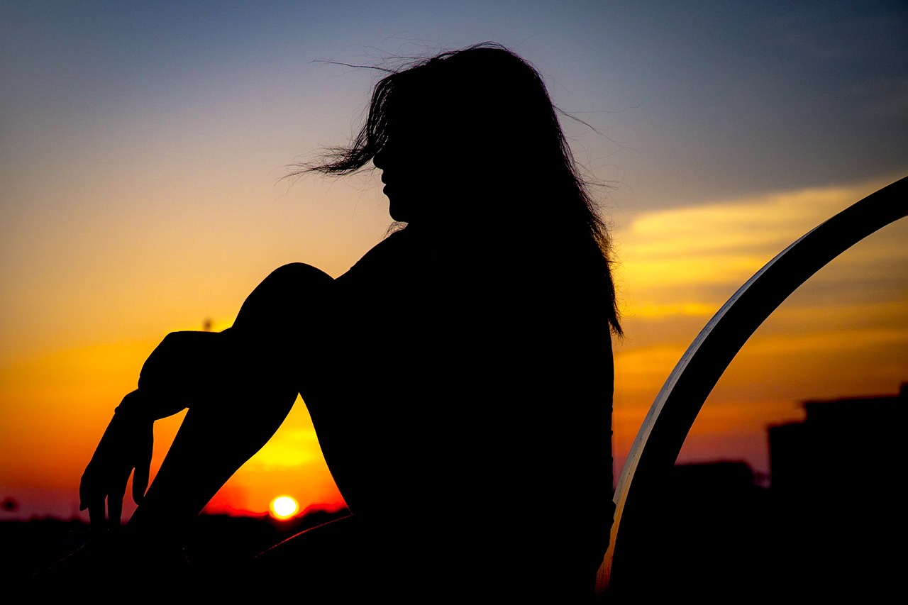 sunset silhouette dusk free photo