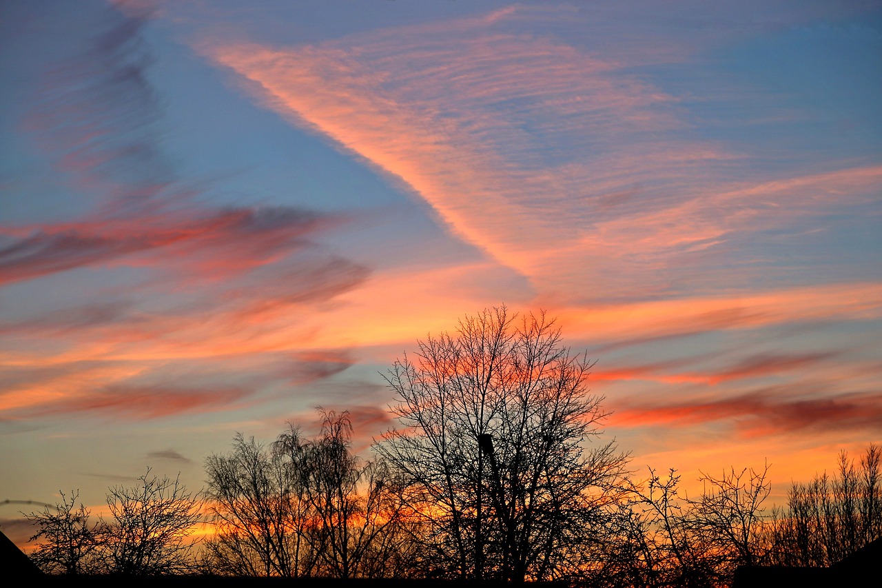 sunset nature sky free photo