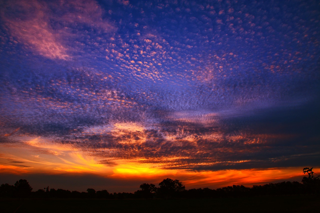 sunset nature panoramic free photo