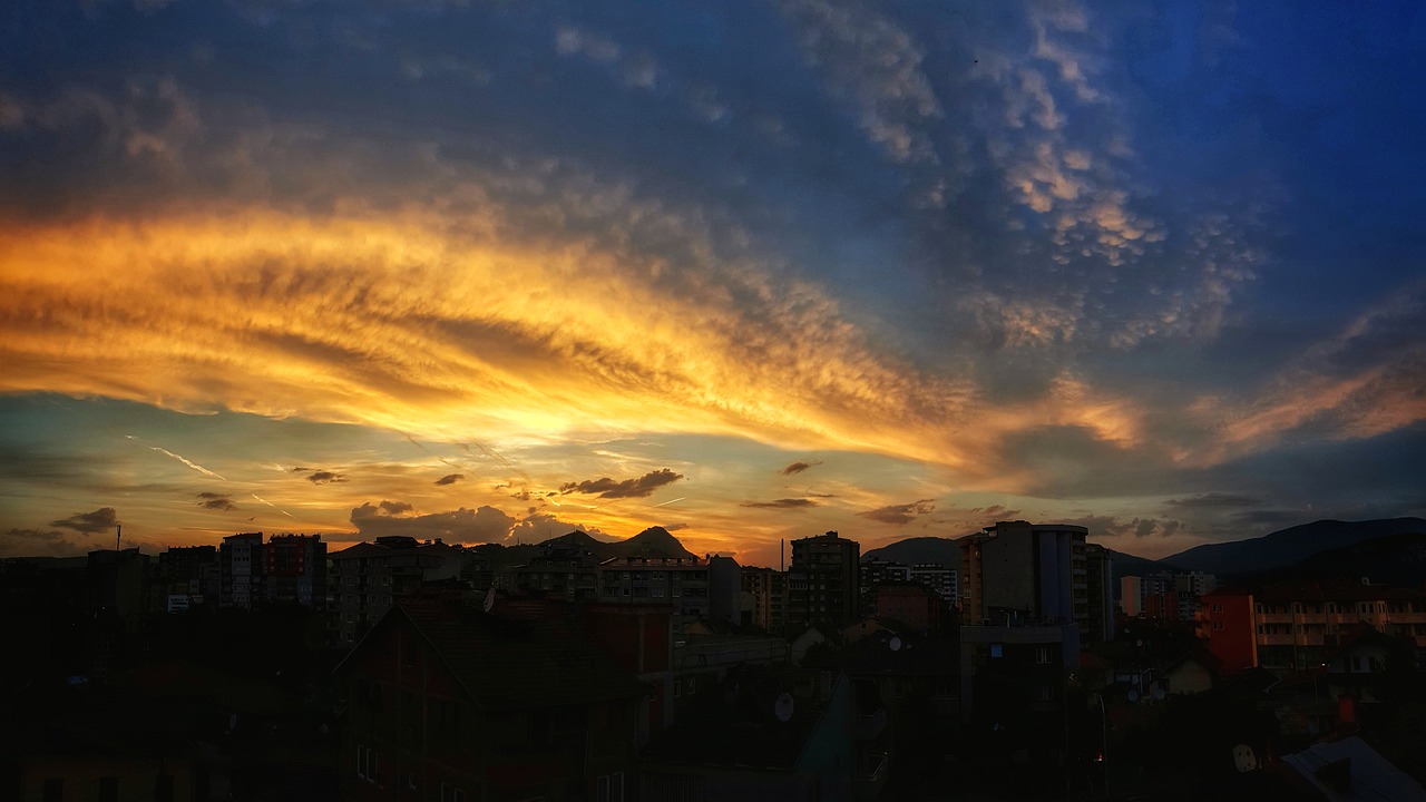 sunset panoramic dawn free photo