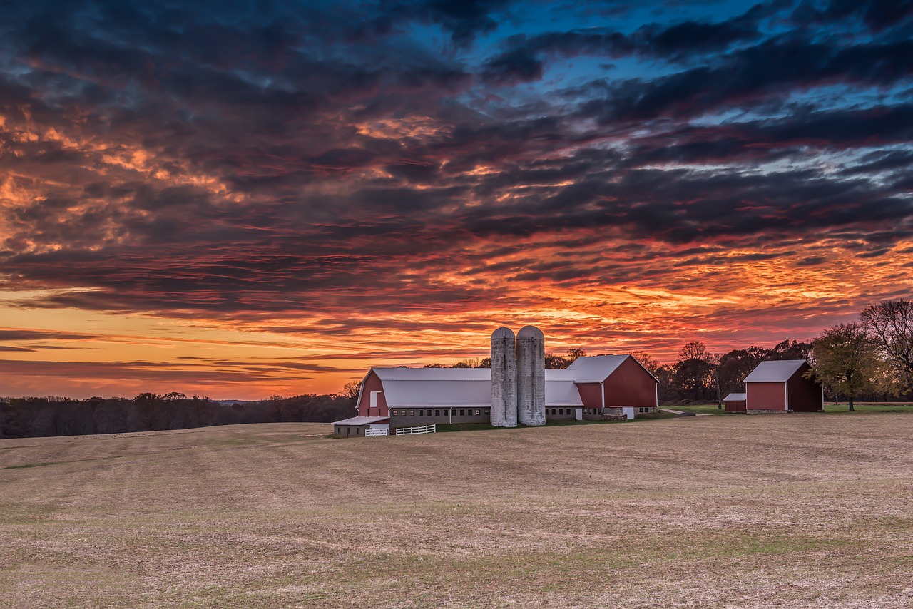 sunset sky landscape free photo