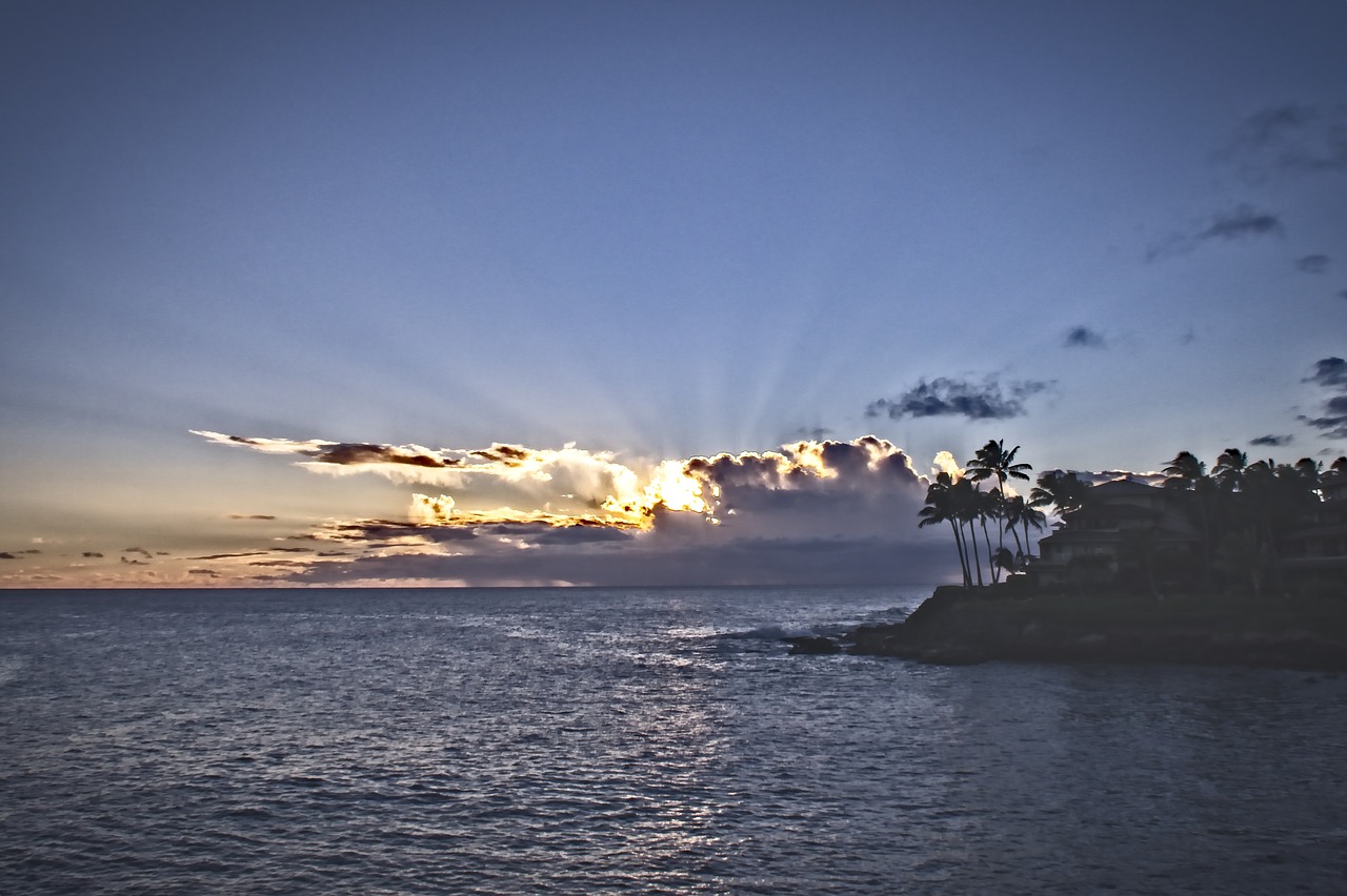 sunset  sky  ocean free photo