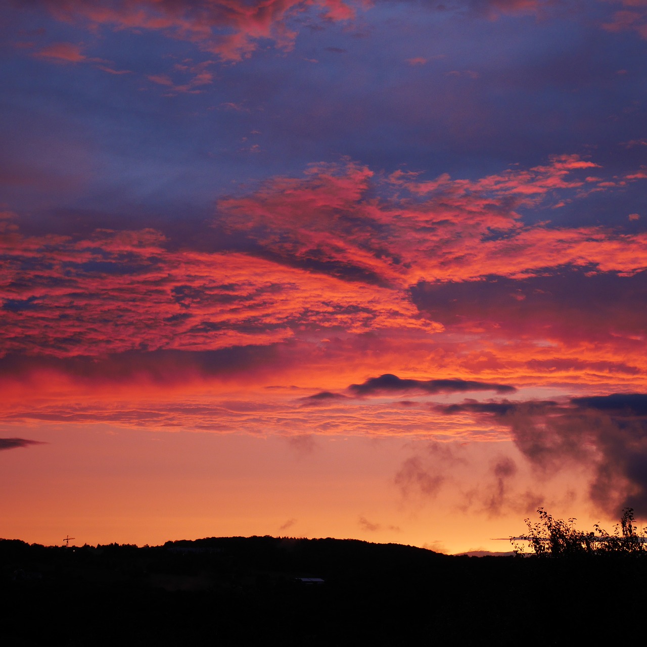 sunset  dusk  evening free photo