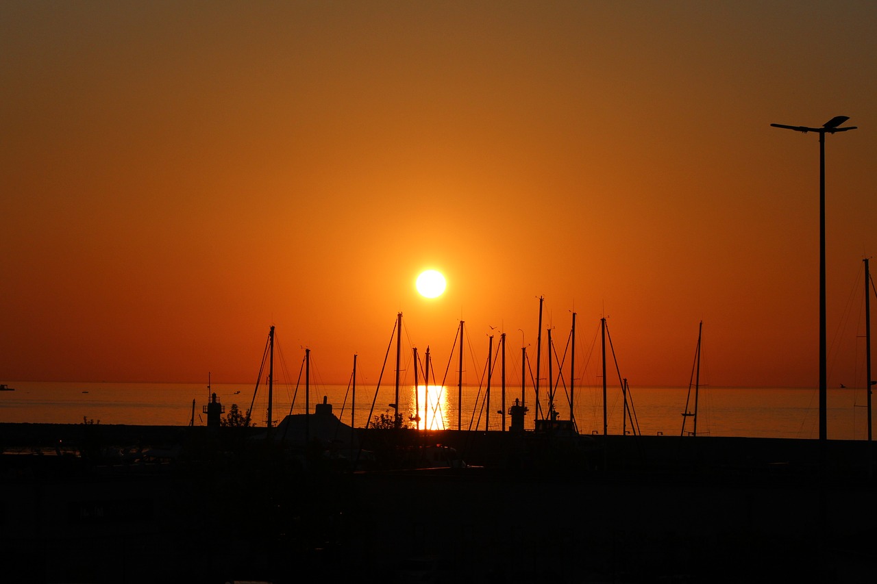 sunset  dawn  silhouette free photo