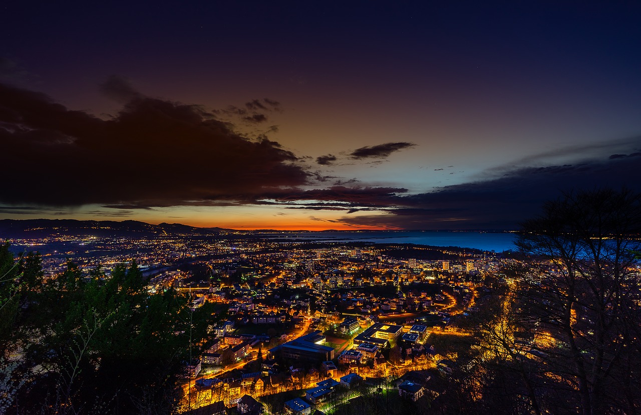 sunset  panorama  waters free photo