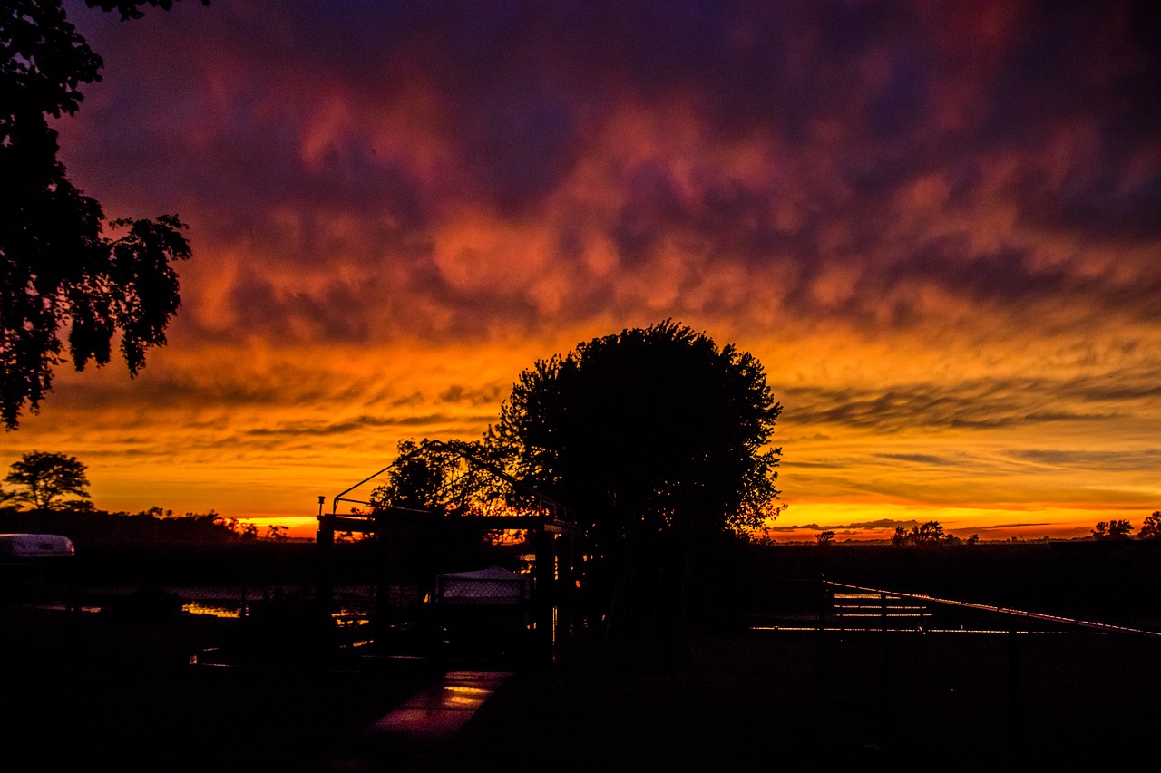 sunset  storm  clouds free photo