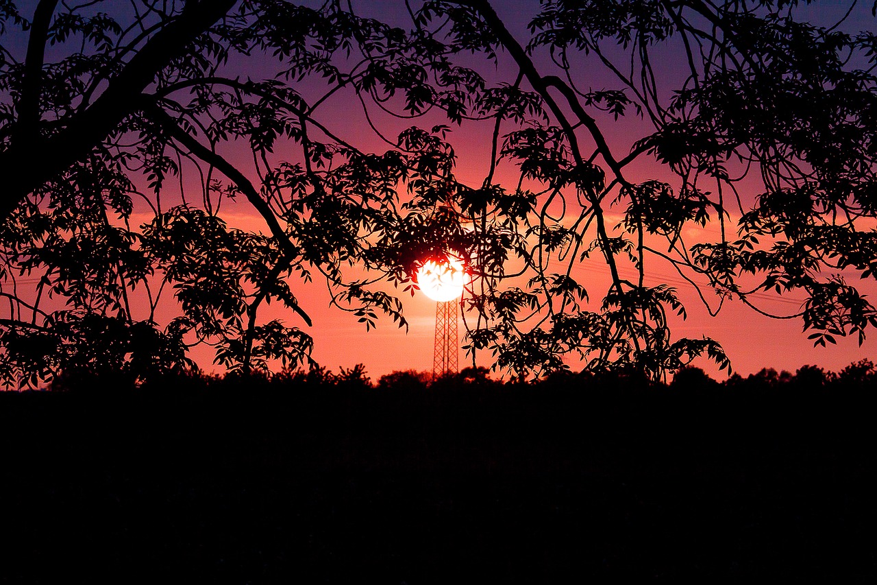 sunset  evening sky  abendstimmung free photo