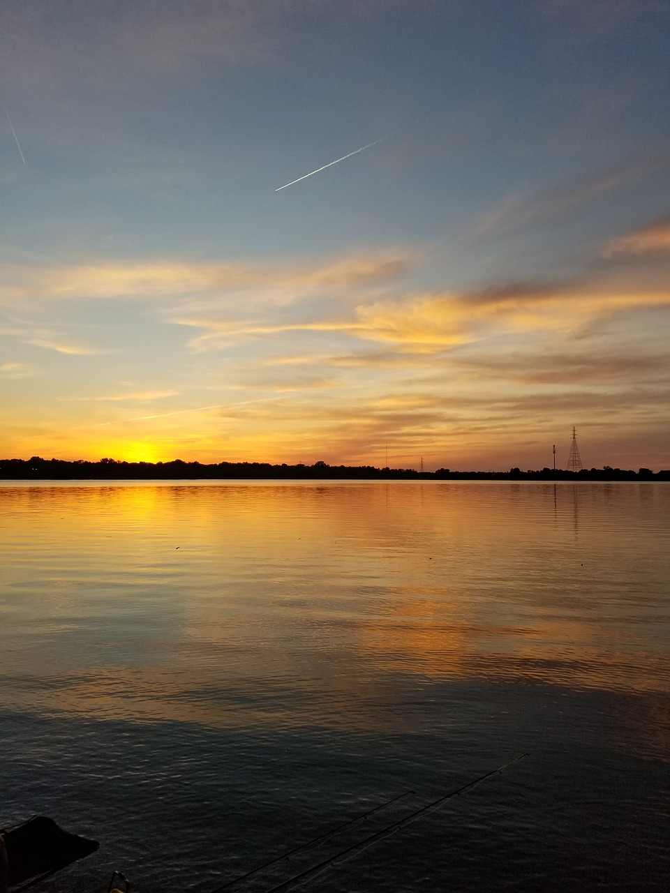 sunset  lake  horizon free photo