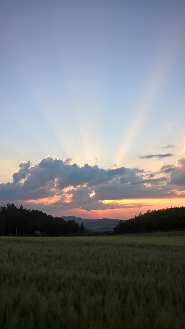 sunset  clouds  sauerland free photo