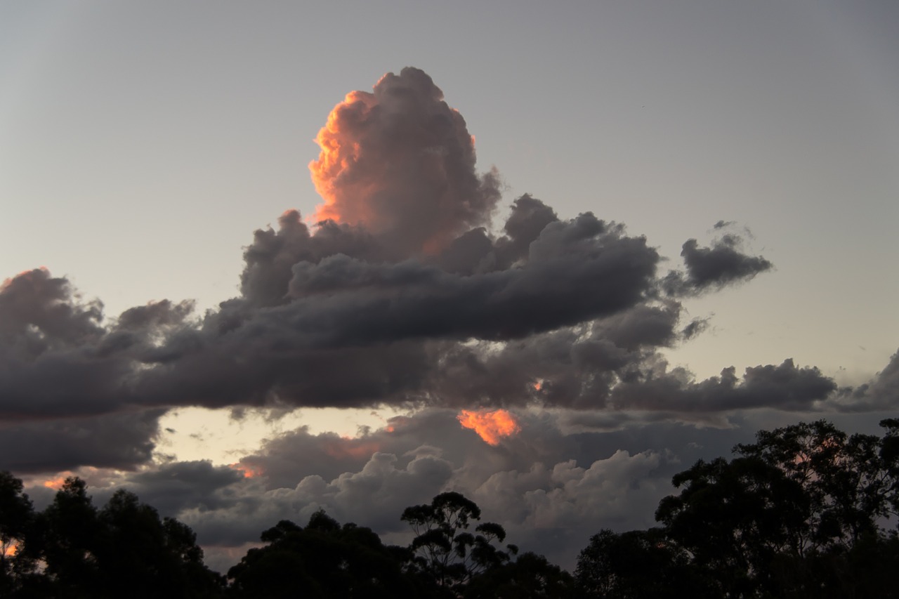 sunset  sky  clouds free photo