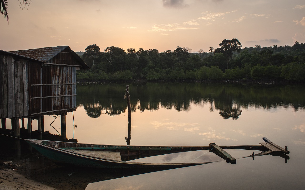 sunset  calm  lying free photo