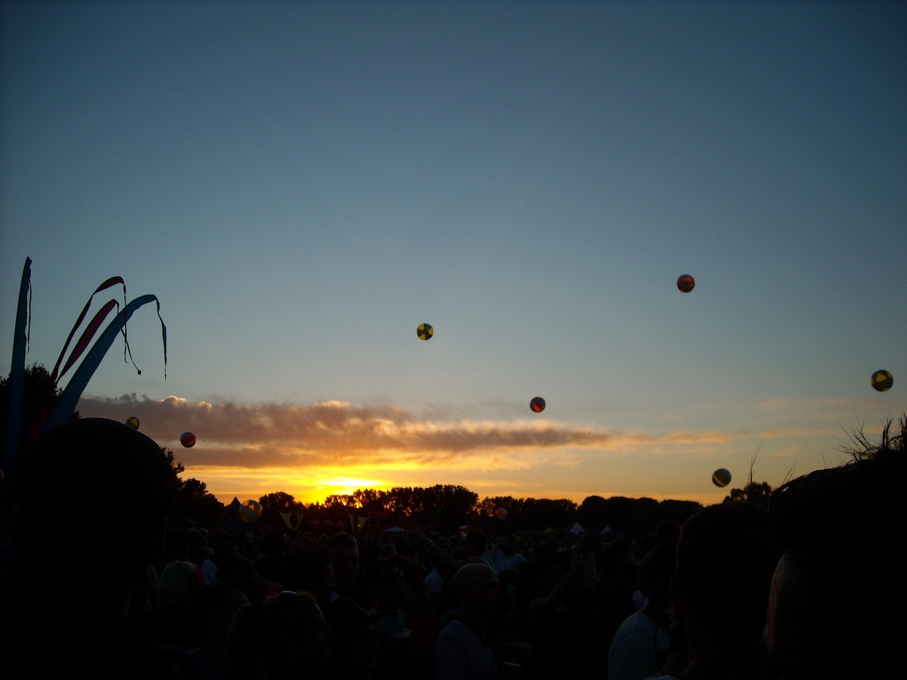 sunset festival techno free photo