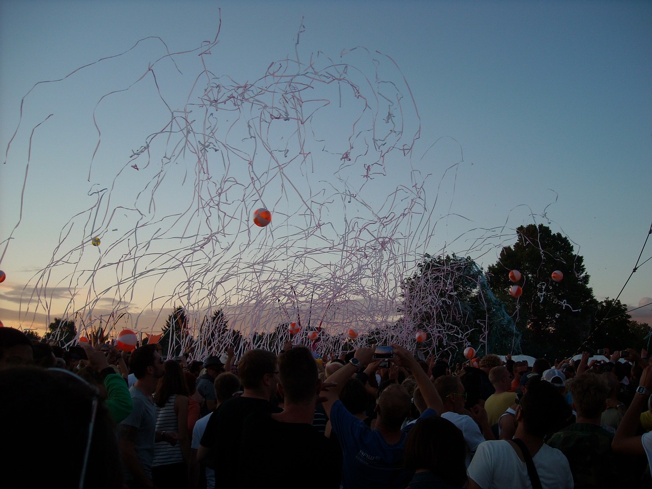 sunset festival techno free photo