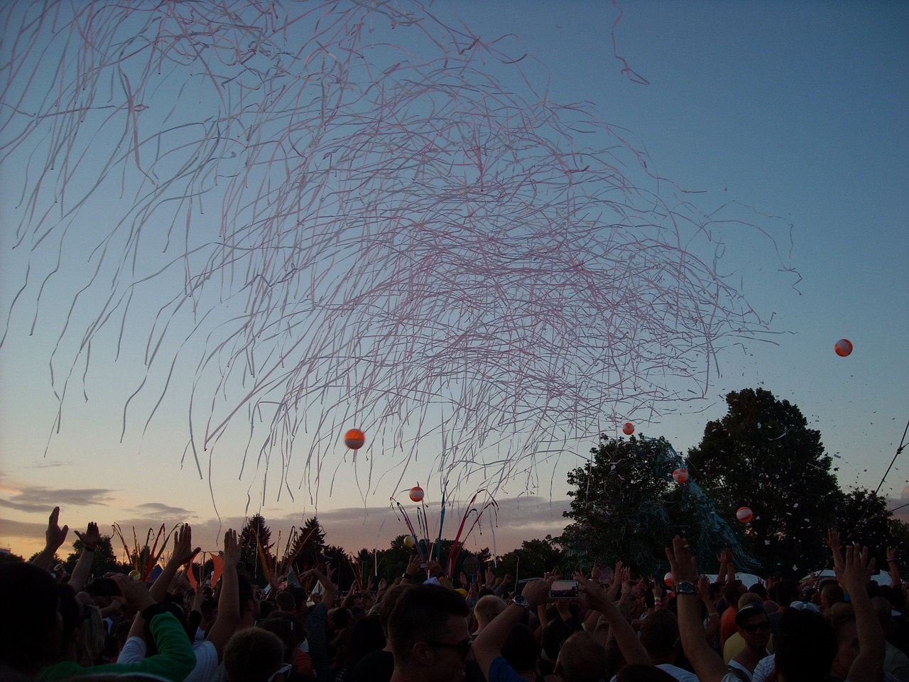 sunset festival techno free photo