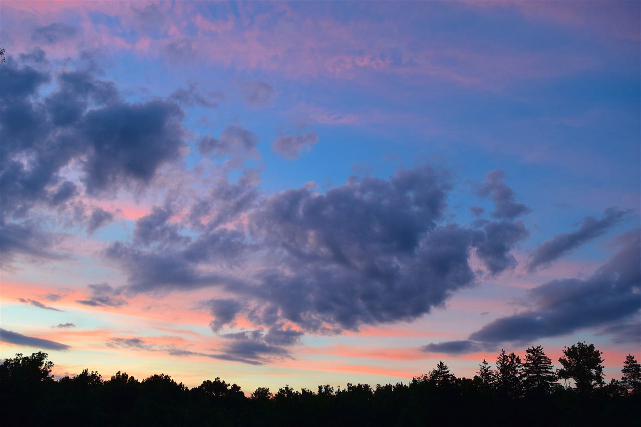 sunset  sky  clouds free photo