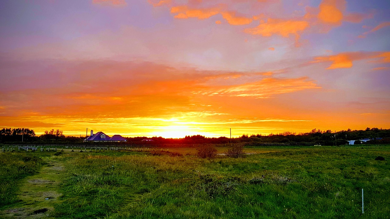 sunset  ireland  sky free photo