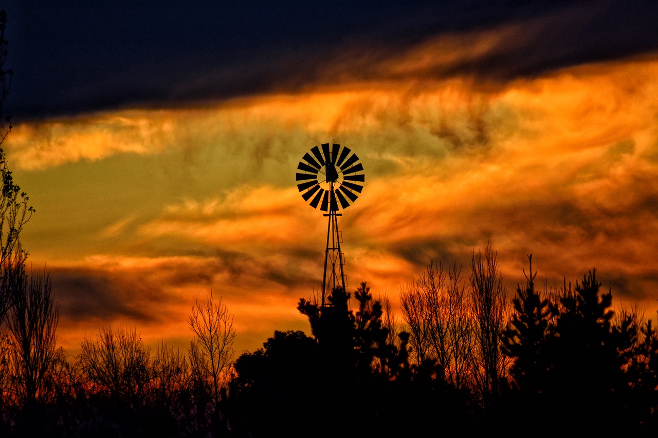 sunset  mill  field free photo