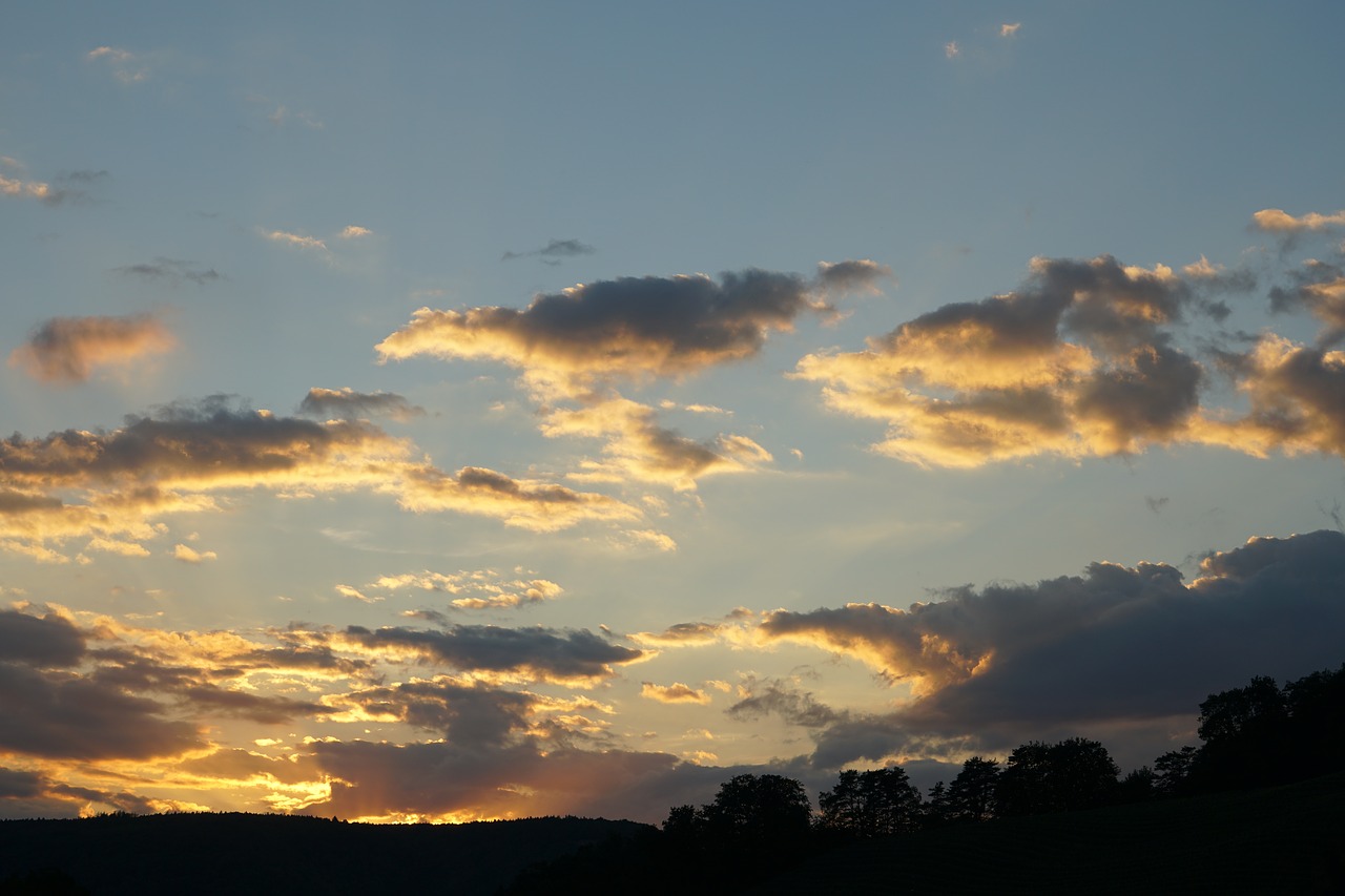 sunset  clouds  sky free photo