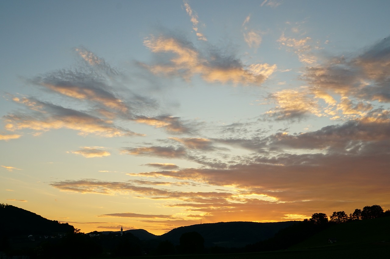 sunset  clouds  sky free photo