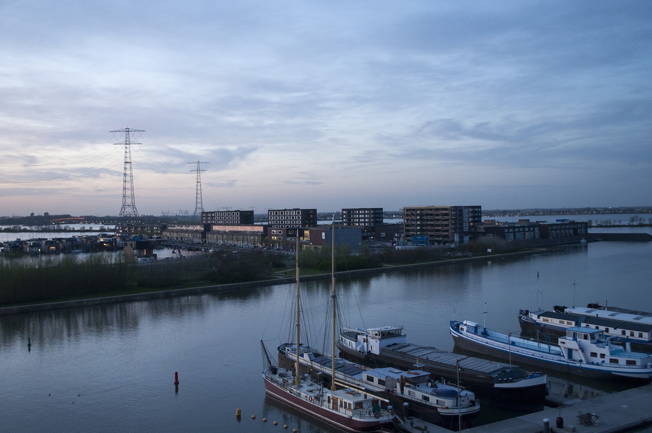 sunset  bridge  amsterdam free photo