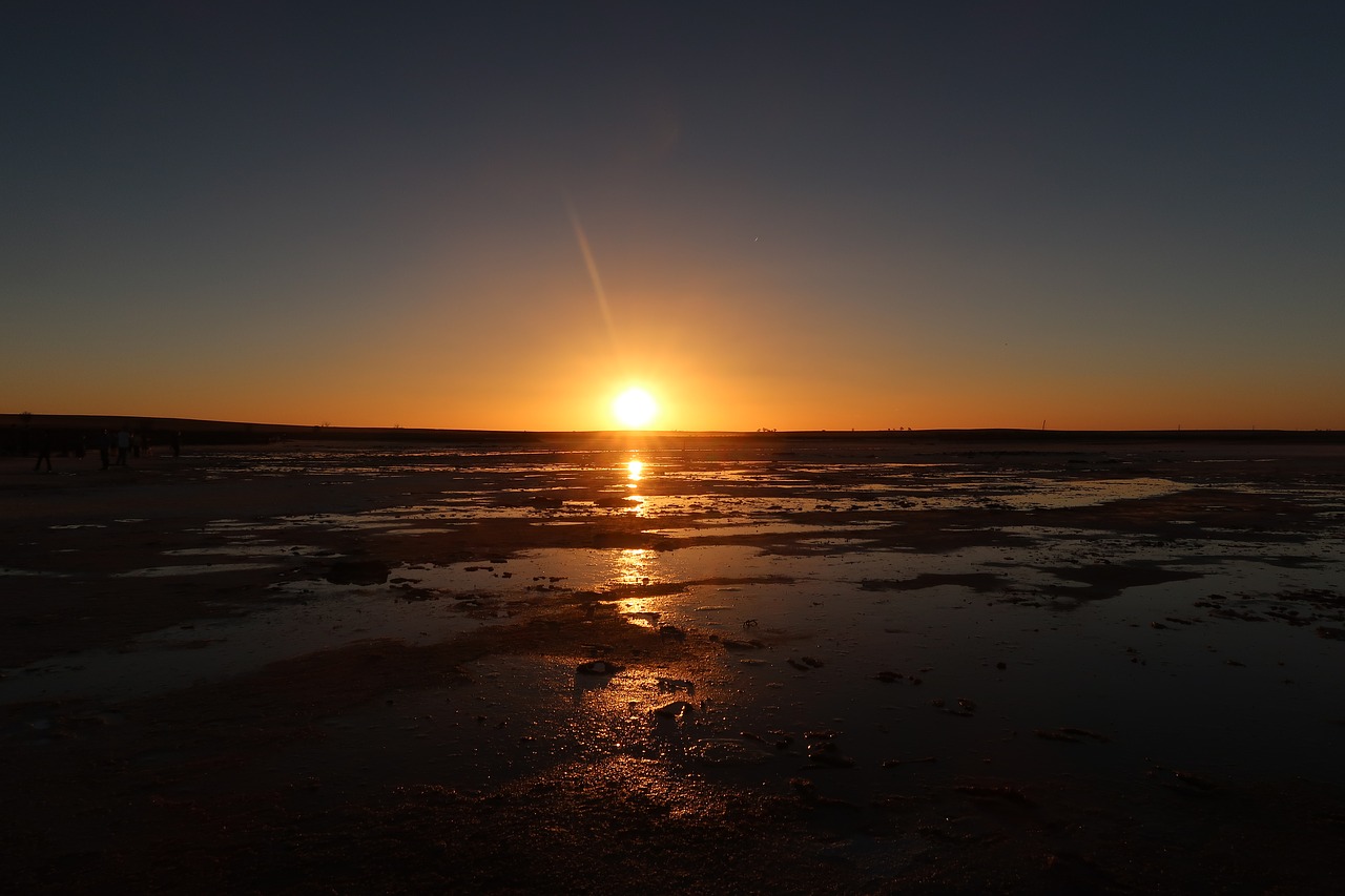 sunset  lake  water free photo