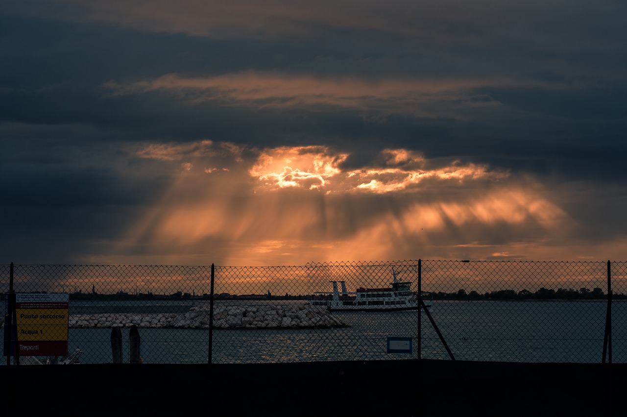 sunset  stormy  sky free photo