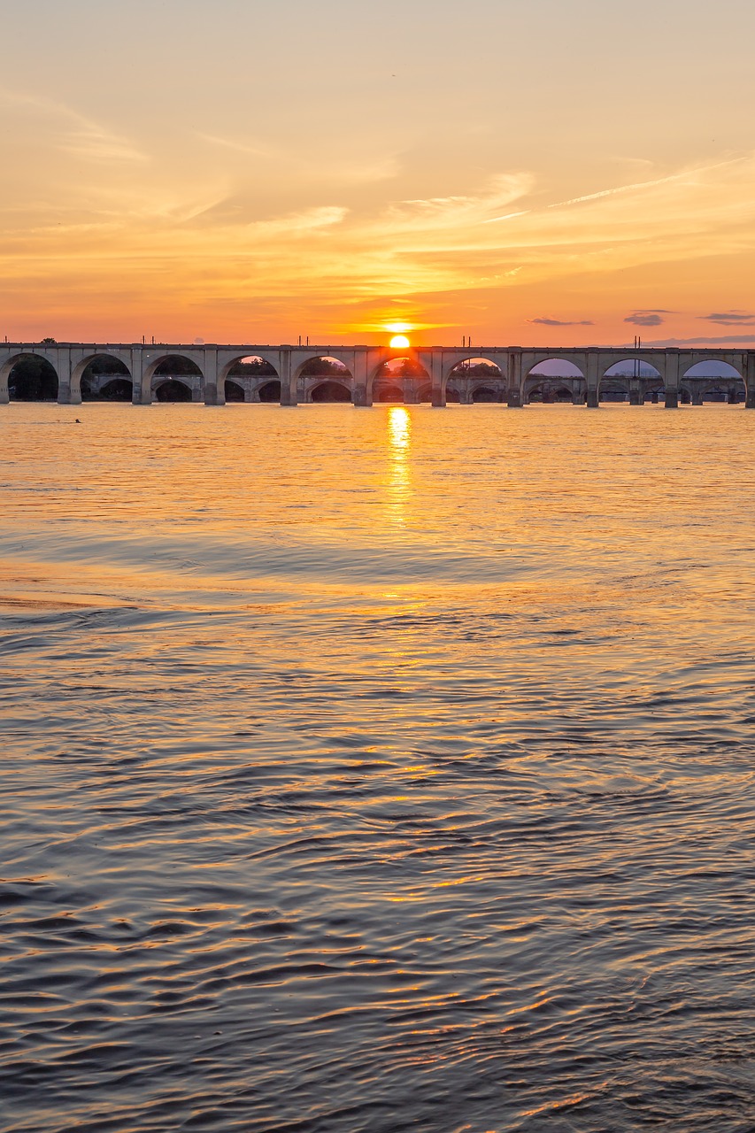 sunset  river  susquehanna free photo