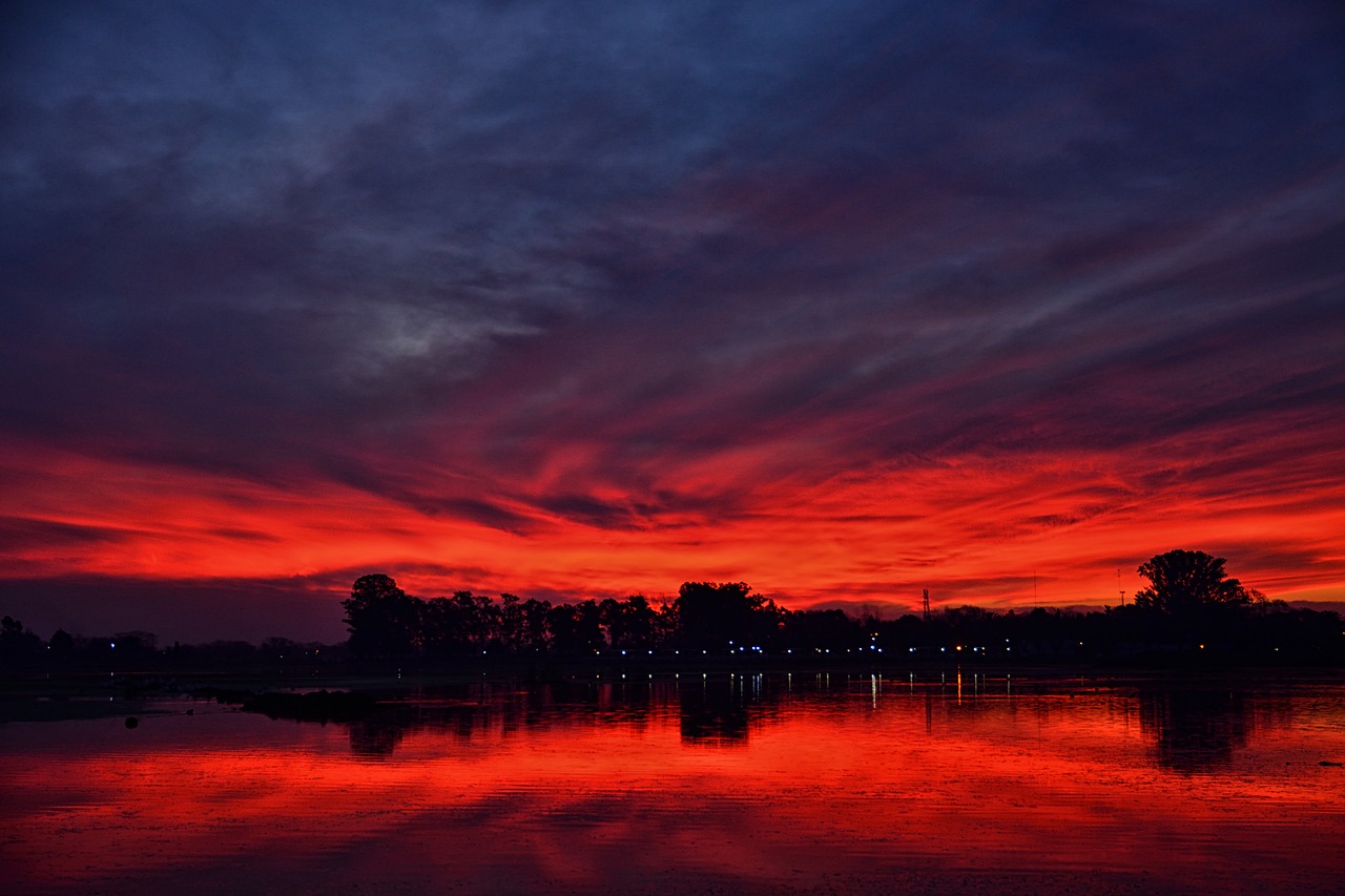 sunset  laguna  nature free photo