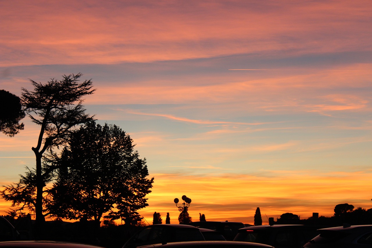 sunset  florence  italy free photo