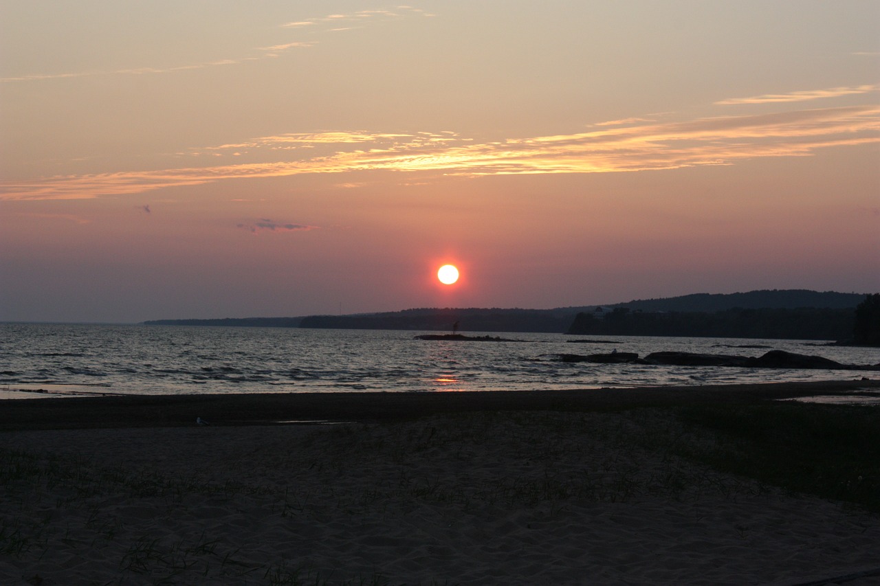 sunset landscape sky free photo