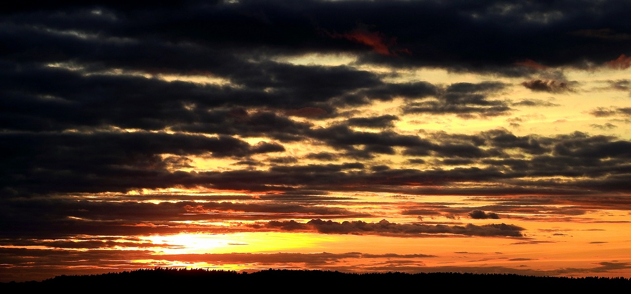 sunset  sky  clouds free photo