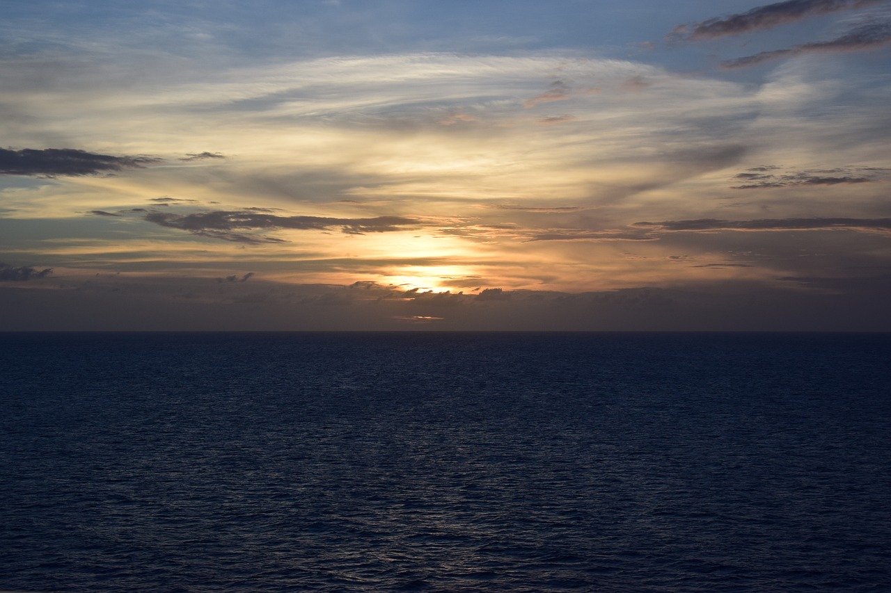 sunset  sea  ocean free photo