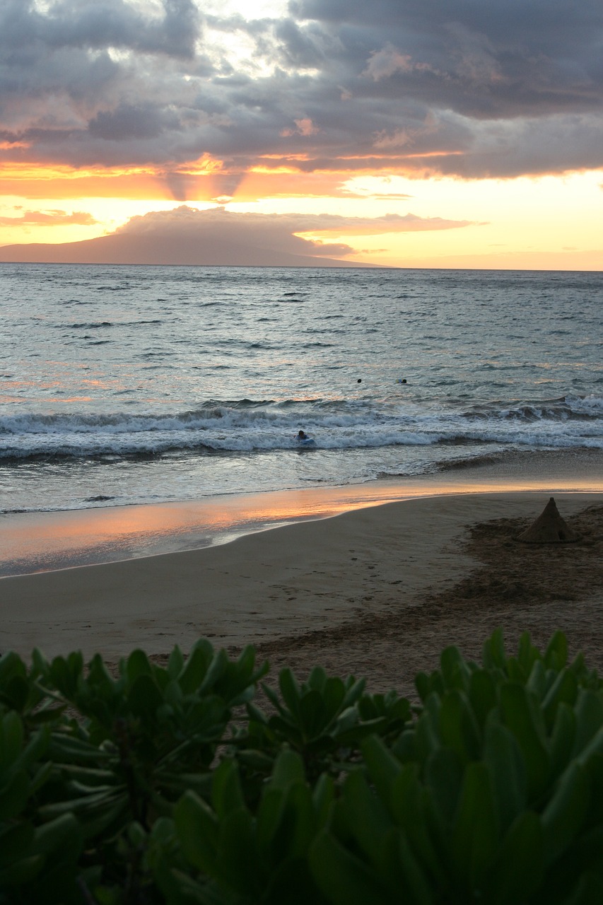 sunset  hawaii  island free photo