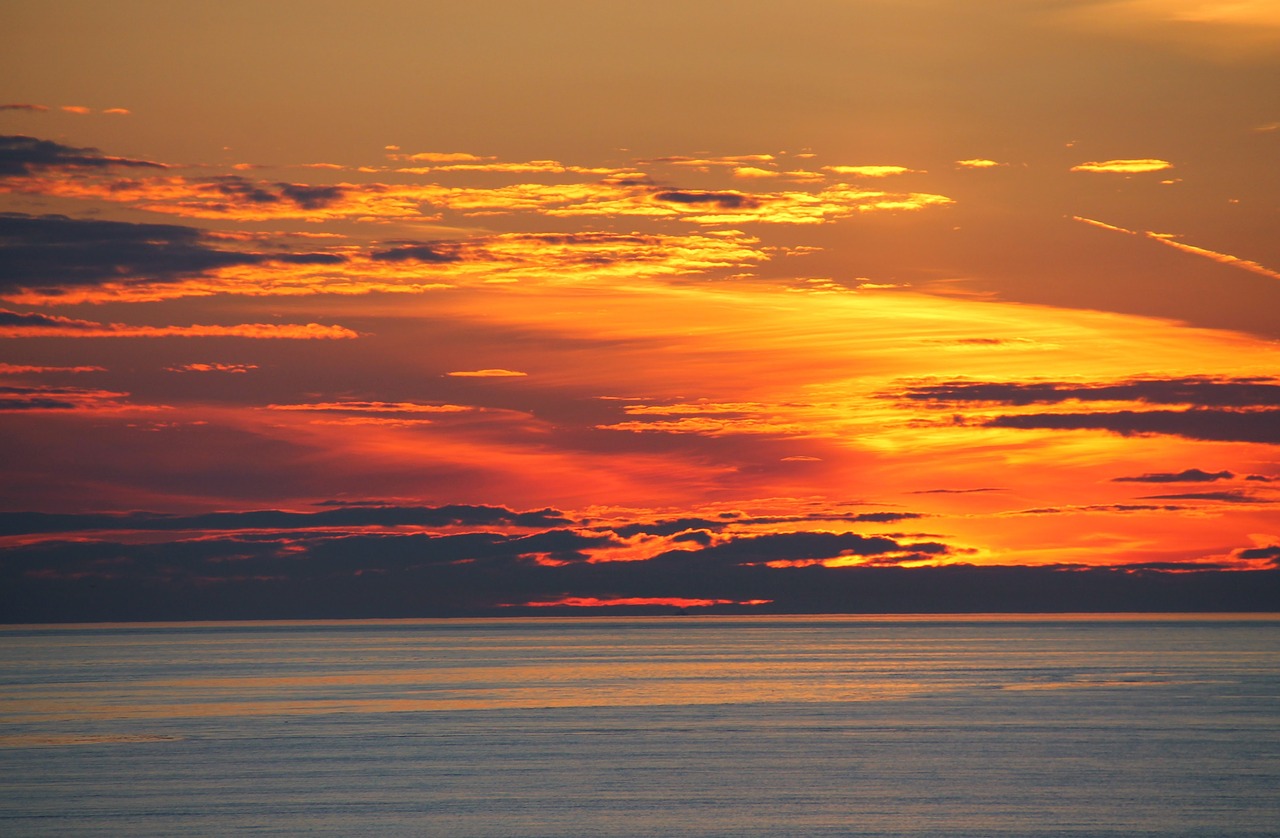 sunset  israel  sea free photo