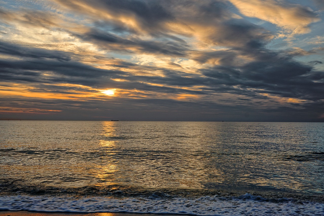 sunset  sea  ocean free photo