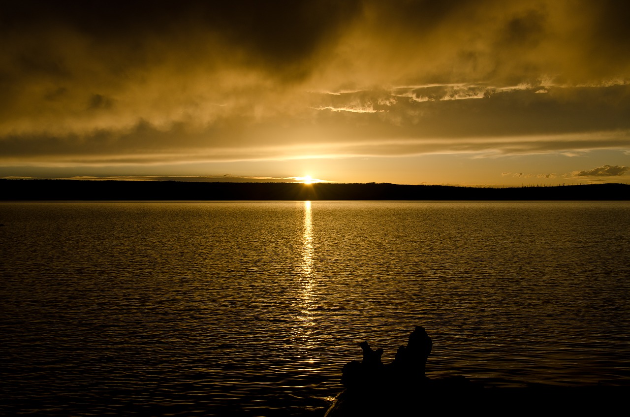 sunset  jenny lake  evening free photo