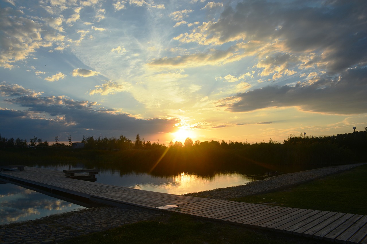 sunset  roads  crossing free photo