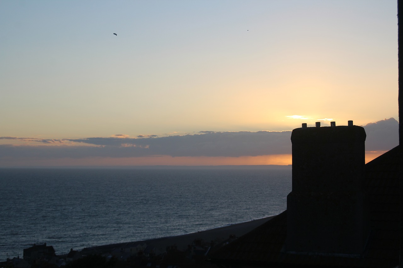 sunset  clouds  chimney free photo