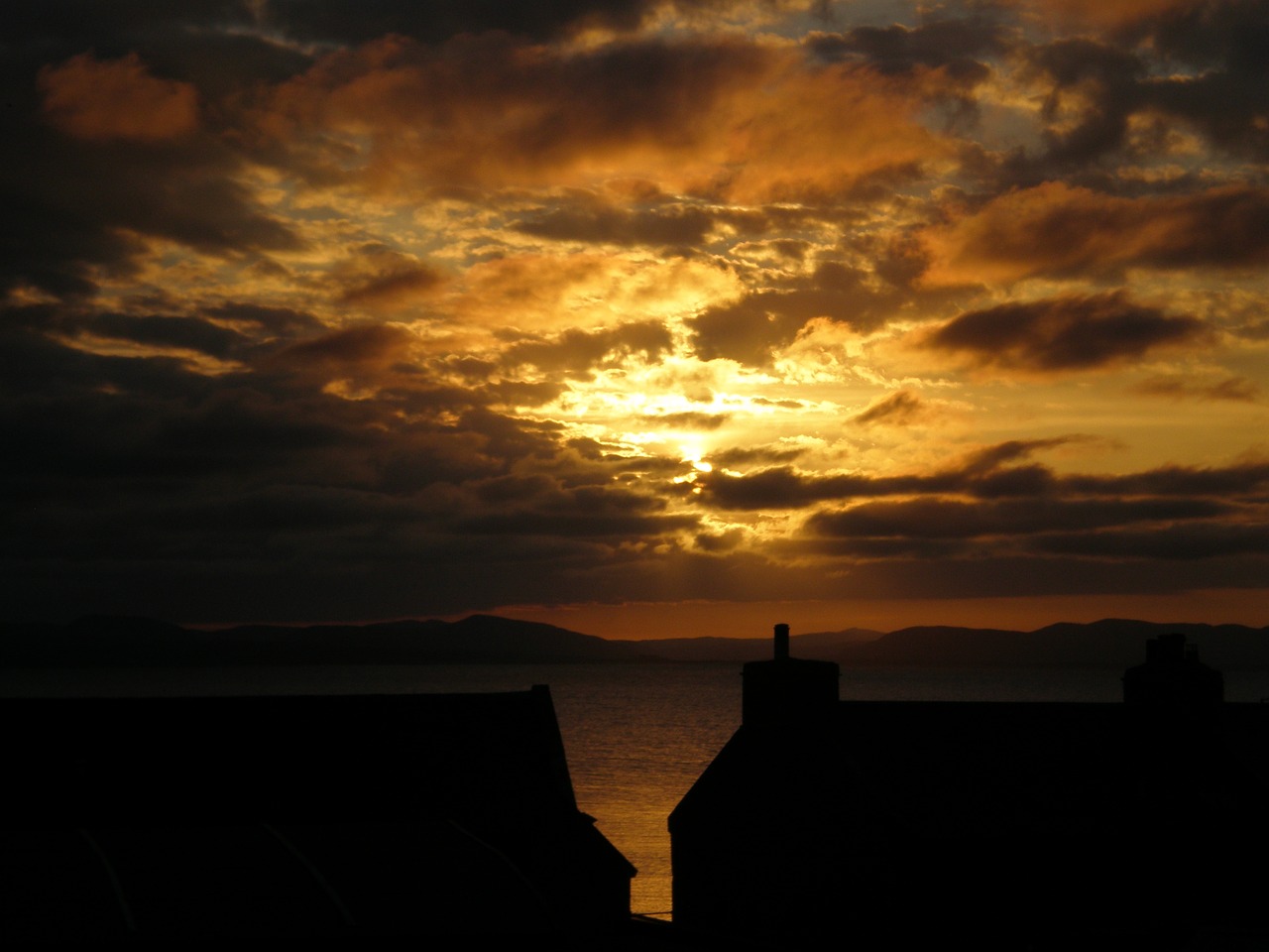 sunset  clouds  evening free photo