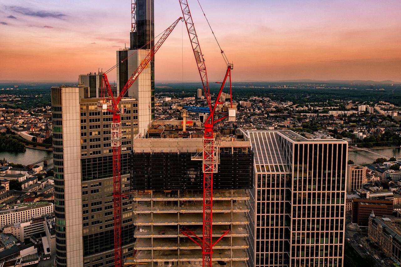 sunset  skyline  city free photo