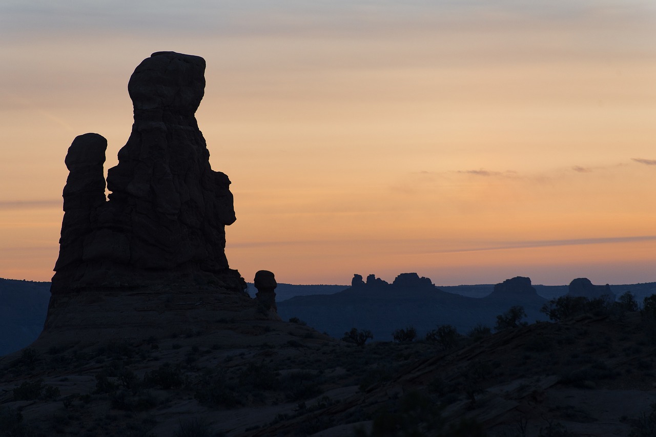 sunset  landscape  geology free photo