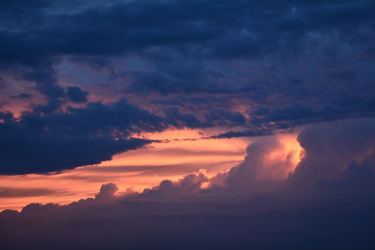 sunset  clouds  sun free photo