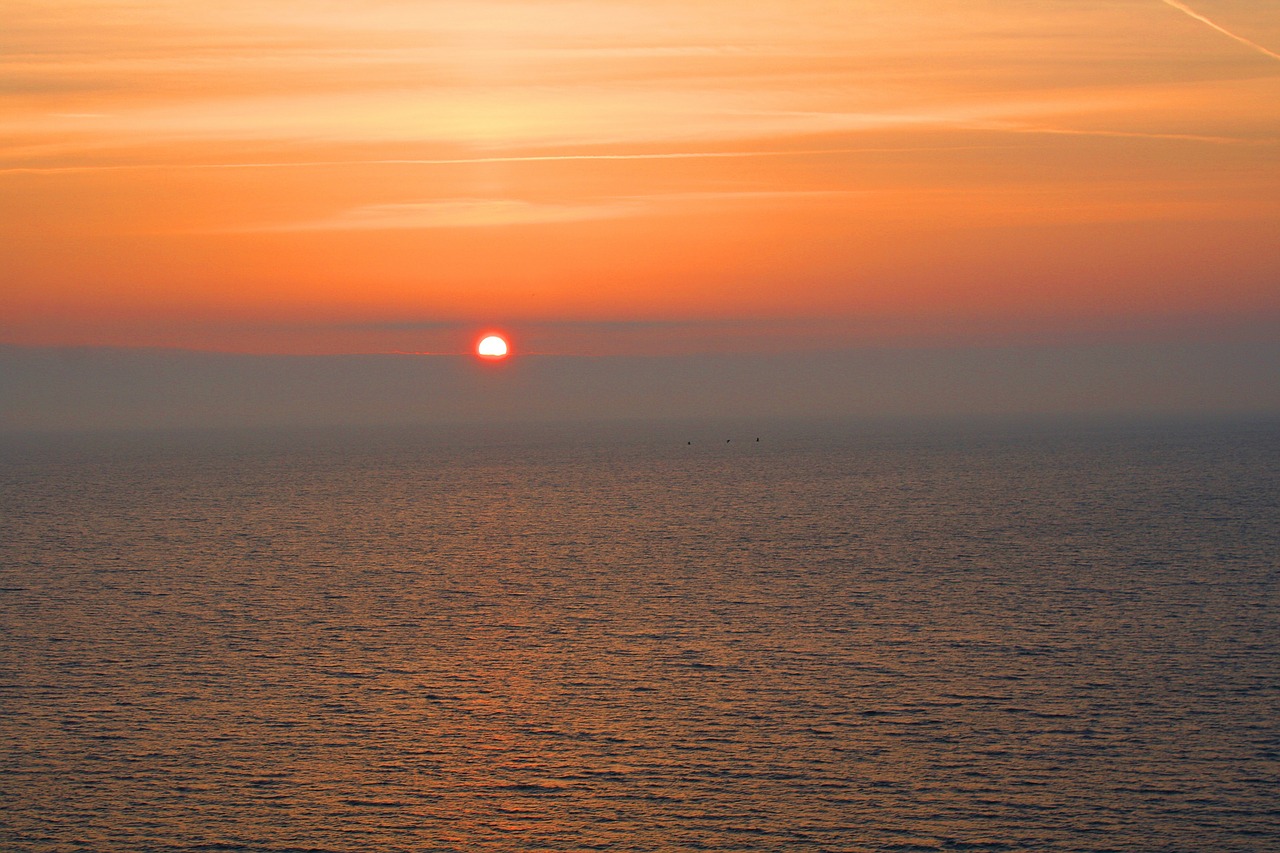 sunset baltic sea scharbeutz free photo