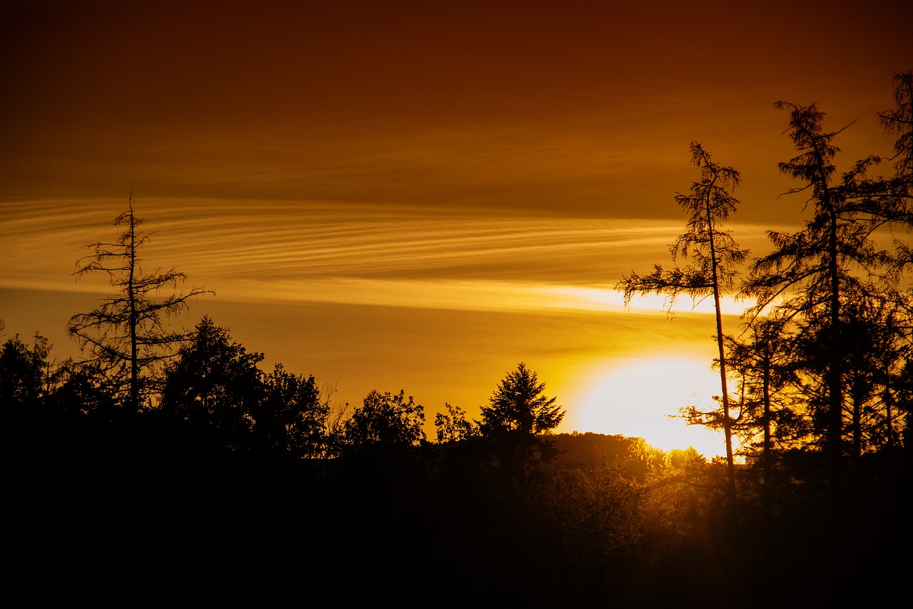 sunset  landscape  twilight free photo