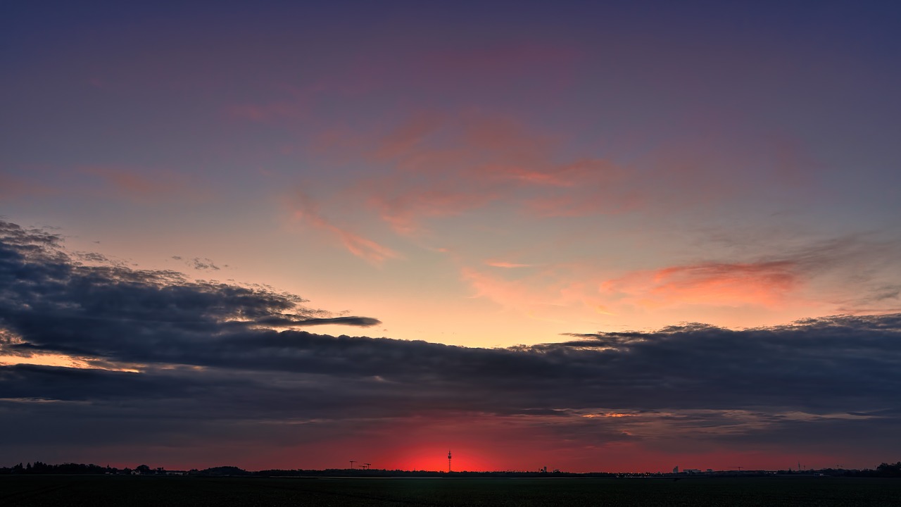 sunset  autumn  afterglow free photo