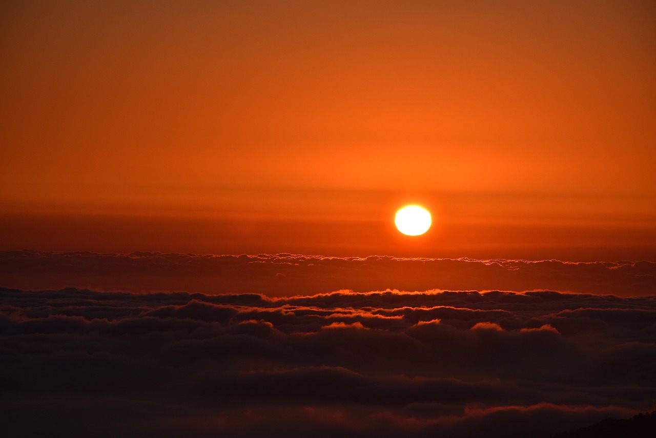 sunset  clouds  red free photo