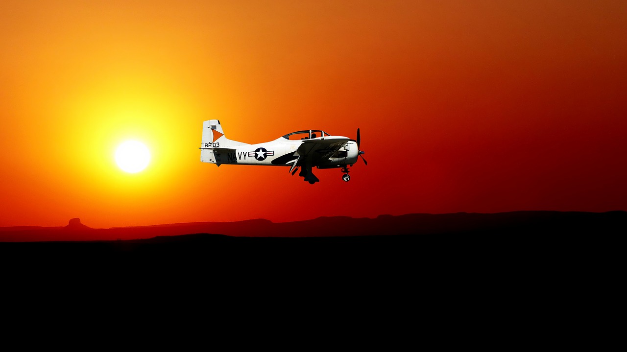 sunset  transport  aircraft free photo
