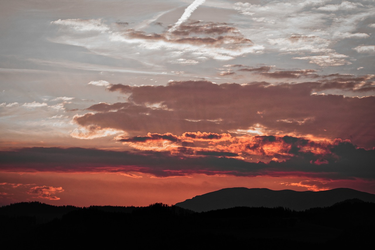 sunset  clouds  sky free photo