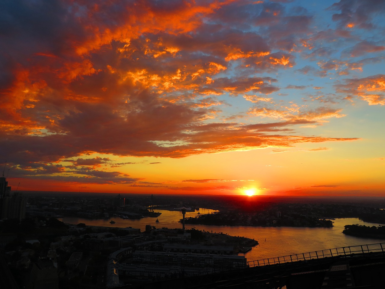 sunset  sky  clouds free photo