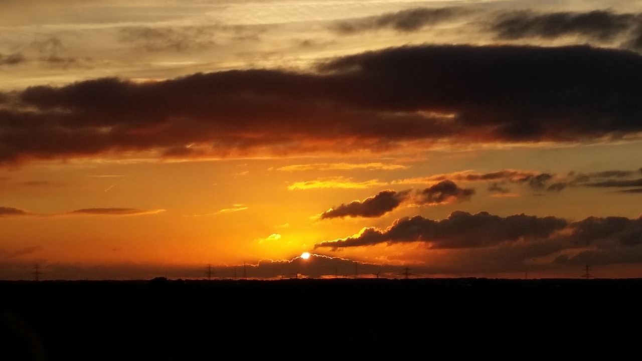 sunset  sky  evening free photo